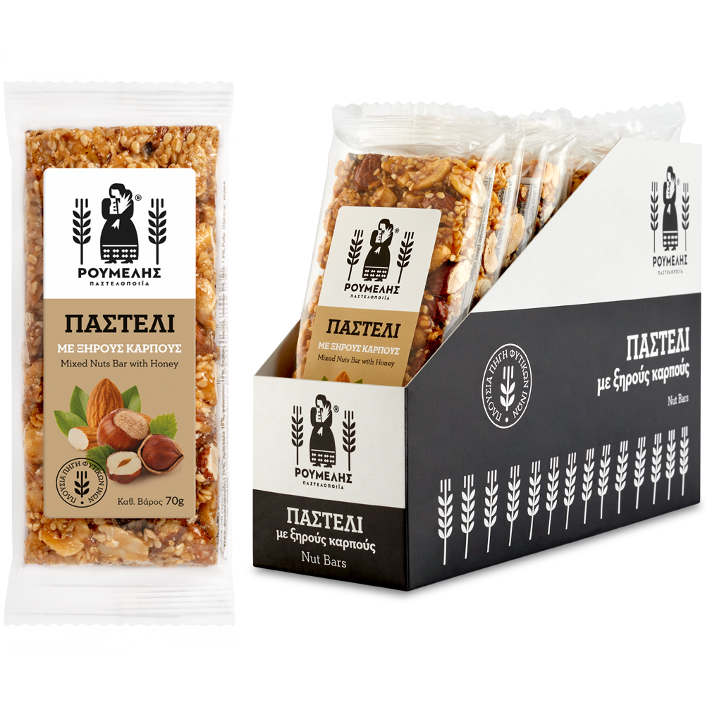 Premium bar med nötter med honung 70gr