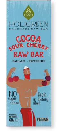 Handgjord protein bar- kakao & körsbär