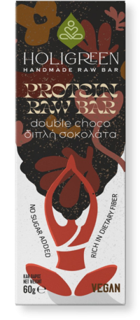 Handgjord protein bar-dubbel chokladkaka