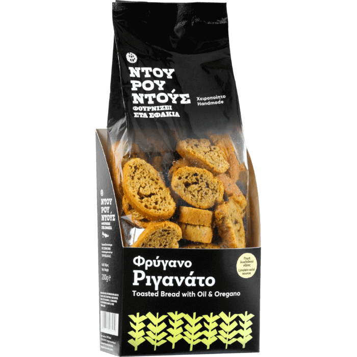 Traditionellt Rostat bröd med olja och oregano, 180 gr - Mediterranean Deli