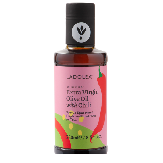 Olivolja Evoo med chili (250ml) - Glas - Mediterranean Deli