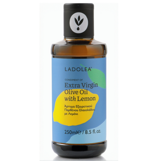Olivolja Evoo med citron (250ml) - Glas - Mediterranean Deli