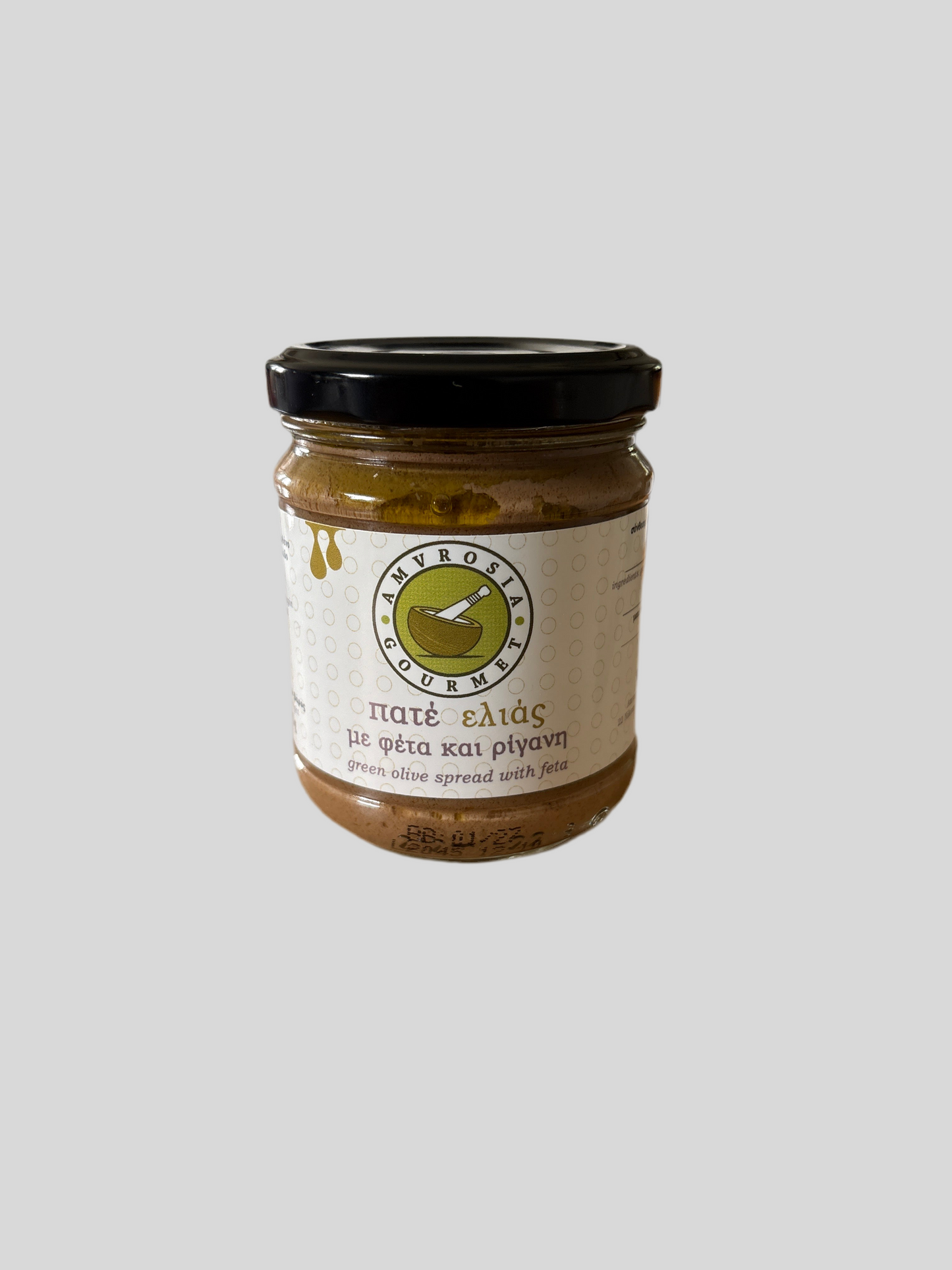 Tapenade med gröna oliver, feta ost & oregano