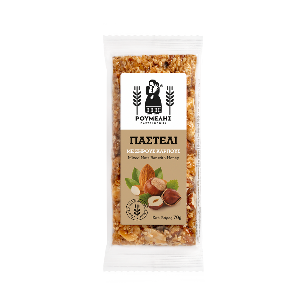 Premium bar med nötter med honung 70gr