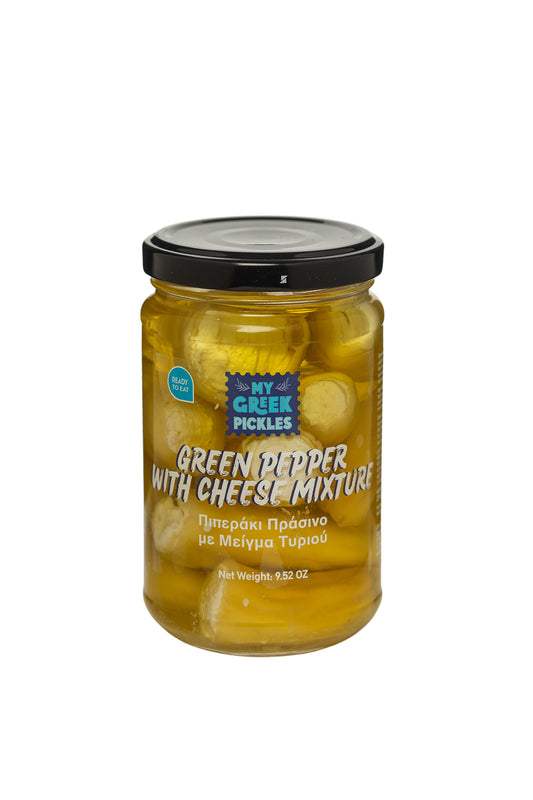 Grön paprika fylld med färskost, 270 gr