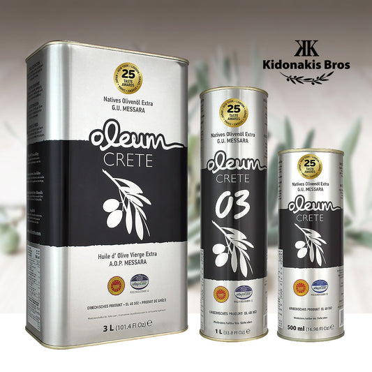 Biologisk olivolja, extra jungfru från Kreta, 500ml tin - Mediterranean Deli