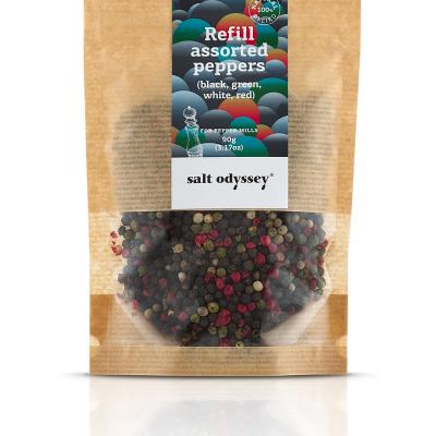 Refill Blandade pepparkorn (svart, grön, vit, röd)