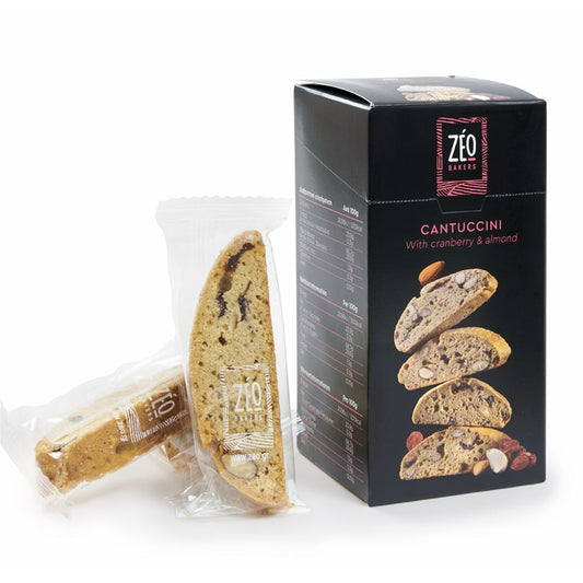 Box Cantuccini vanilj, tranbär och mandel  120 gr
