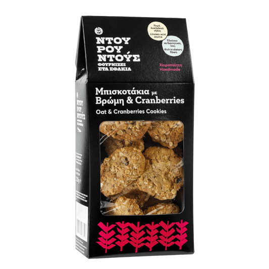 Biscotti med havre och tranbär, 220gr