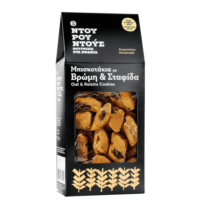 Biscotti med havre och russin, 190 gr