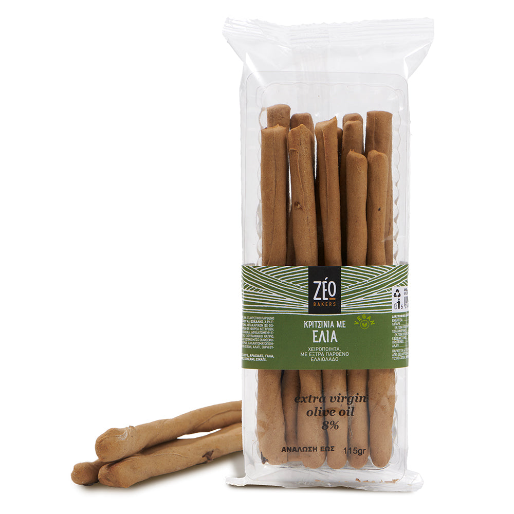 Grissini med oliver, 115 gr