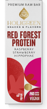 Handgjord  protein bar- Red Forest (skogsfrukter)