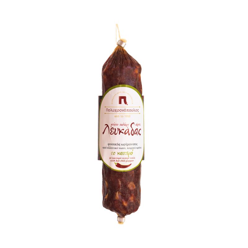 Spicy salami from Lefkada