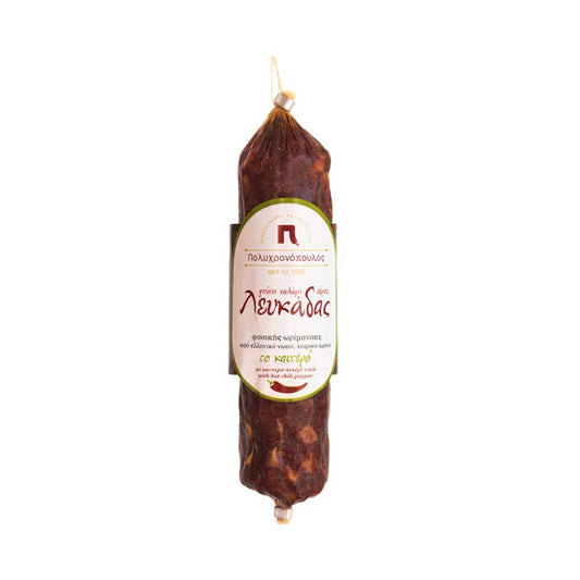 Spicy salami from Lefkada